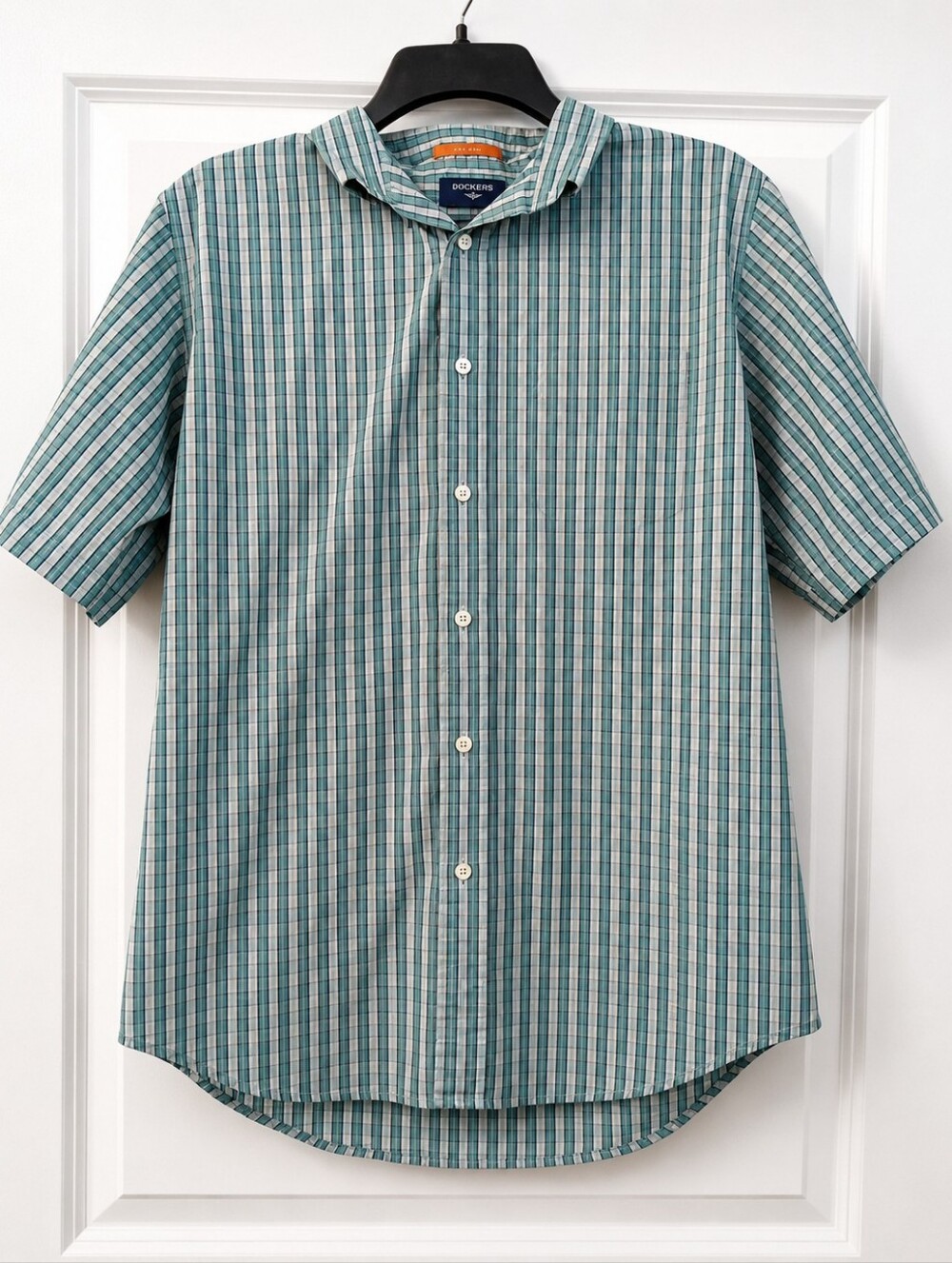 Dockers Dadcore Vintage 90s Y2K Button Down Plaid Casual Shirt Size Medium